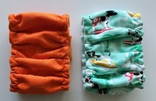 2 pk Dog Diapers SMALL NARROW Male Surfing Dogs Belly Band Elastic Wrap 10 12 in
