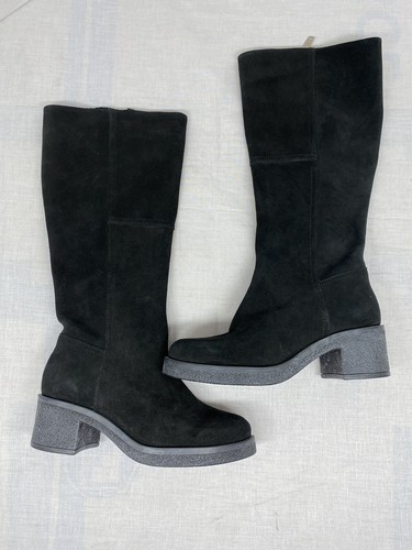 New! BLONDO Lana Waterproof Knee High Boot Black Suede 7.5 M B7329 DD332 - Picture 4 of 11