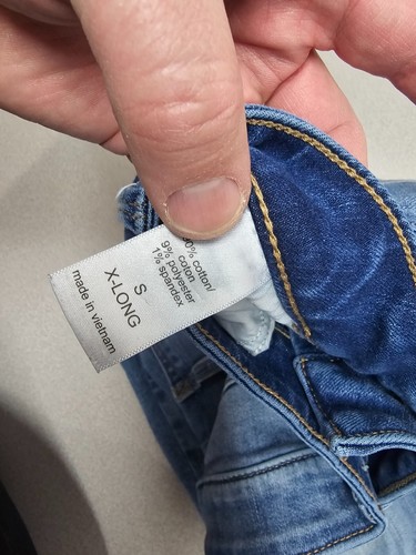 Maurices Women Size Small (28x32) X-Long Skinny Denim Blue Jeans Distressed - Picture 8 of 8