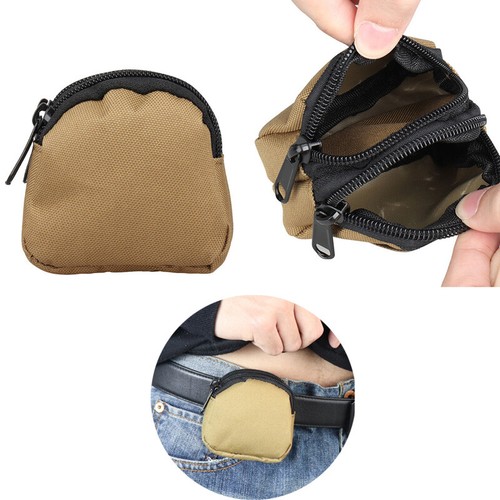 Tactical Mini EDC Pouch Outdoor Portable Wallet Key Coin Purse Waist Belt Bag - Photo 1/14