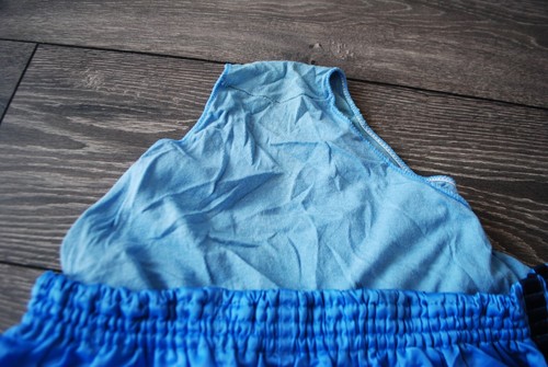 VTG ADIDAS NYLON SHORTS WEST GERMANY BLUE RUNNING SPRINTER STRIPED SIZE D7 LARGE - Picture 8 of 12