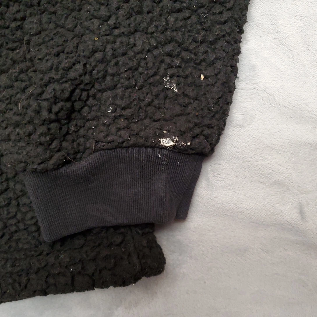 UNDERCOVER Felpa con cappuccio rosa Victorias Secret donna M nera Bling cane paillettes raso manica 1 4 zip