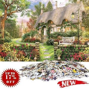1000-Piece-Jigsaw-Puzzle-England-Cottage-Landscapes-Puzzles-Educational-C7O9