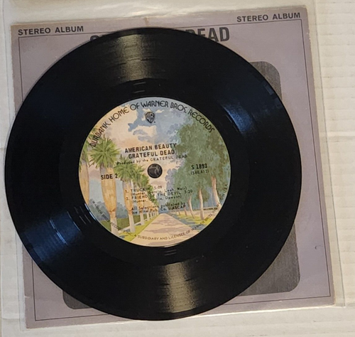 Grateful Dead - American Beauty - 7" 33 1/3 RPM - 1973 Release - Burbank Label - Imagen 4 de 5