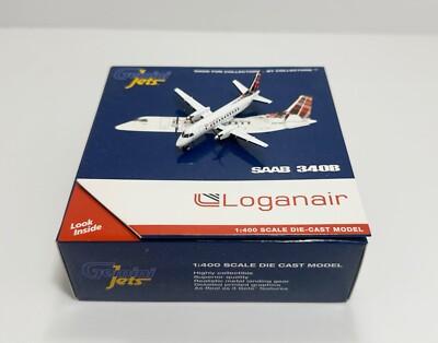 1:400 Gemini Jets Logan Air Saab 340B ES-NSD GJLOG1972 Airplane Model