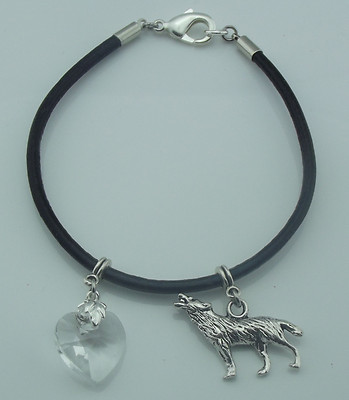   Lederarmband Edwards Herz & Jacobs Wolf Bella 20cm  