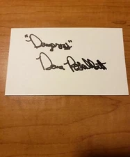 DANA ROSENBLATT - BOXER - AUTOGRAPH SIGNED - INDEX CARD -AUTHENTIC - A1442