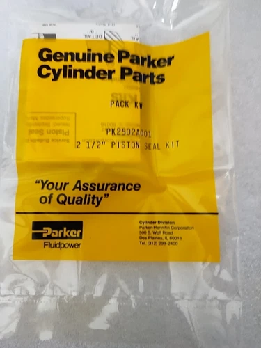 Parker, PK2502A001, 2 1/2" Bunan Piston Seal Kit Cylinder Rebuild Repair