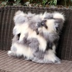 Plush Fur Home Factory Wholesale Patchwork Real Fur Pillow Cover No Stuffing
