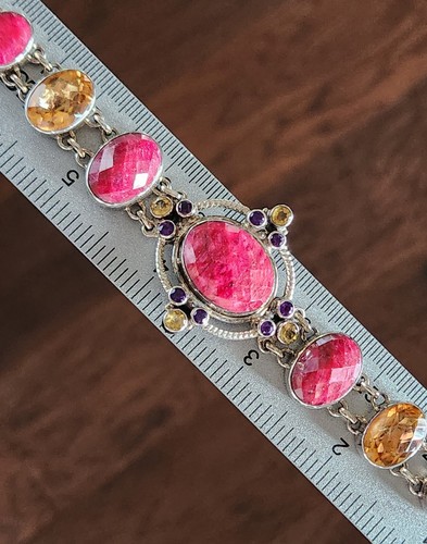 Nicky Butler RAJ COLLECTION Limited Edition 925 Sterling Silver Toggle Bracelet - Picture 4 of 24