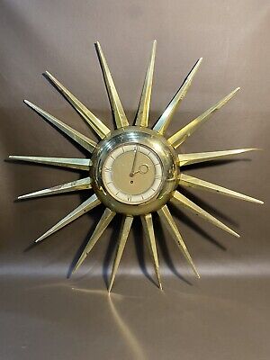 Authentic Mid Century United Brass Tone Starburst Sunburst Authentic Mid Century United Brass Tone Starburst Sunburst