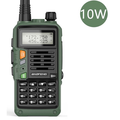 Baofeng TRI-BAND 10W UHF/VHF WALKIE TALKIE ZWEI WEGE RADIO LANGE REICHWEITE TRANSCEIVER - Bild 3 von 54