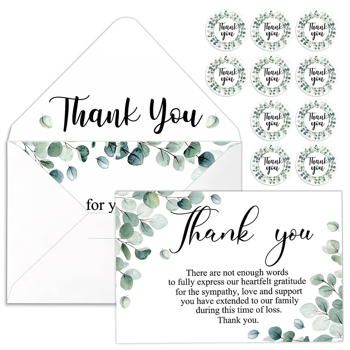 100-sets-thank-you-sympathy-cards-funeral-thank-you-cards-with-envelopes-and-ebay