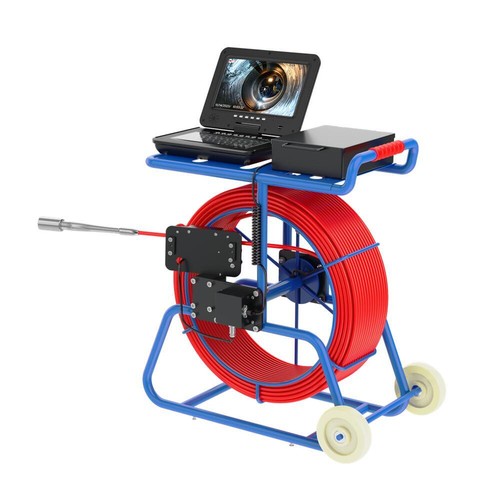 9mm Cable Sewer Pipe Inspection Camera 10" Screen + Self-Leveling 512HZ Locator - Picture 13 of 16