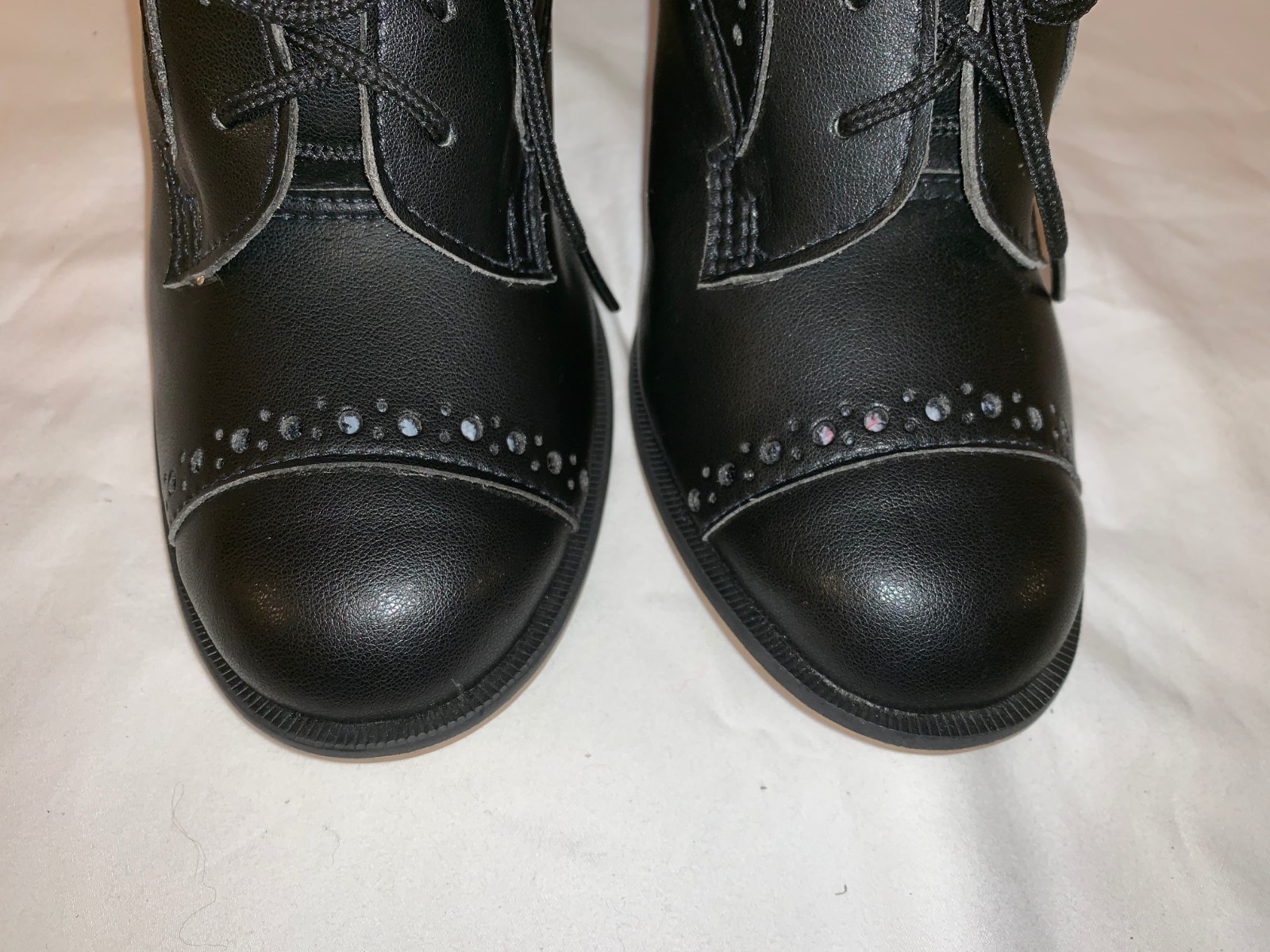 Womens 7.5 NICORA Black Ankle Booties shoes shoes shoes Boots Lace Up KIND LEATHER Heels 7d577f Womens 7.5 NICORA Black Ankle Booties shoes shoes shoes Boots Lace Up KIND LEATHER Heels 7d577f