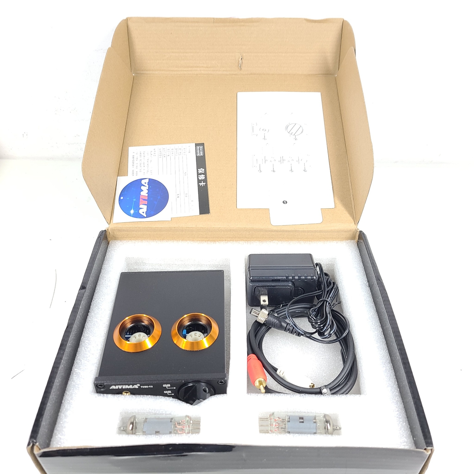 AIYIMA TUBET3 6A2 Vacuum Tube Record Player Preamplifier DC12V Phono