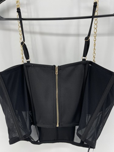 Reggiseno Say What Corsetto Bustier Bonded Nero Pizzo Donna Taglia Media Spedizione Rapida - Foto 4 di 9