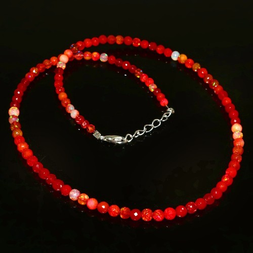 Natural Opal Beads Blue Opal Fire Opal Precious Opal Galaxy Opal Faceted 1258 - Picture 3 of 3