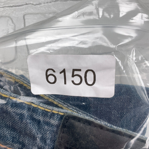 Fox Jeans Damen 5/27 blau Smokin Bootcut Stretch Low Rise Distress Denim Racing - Bild 13 von 13