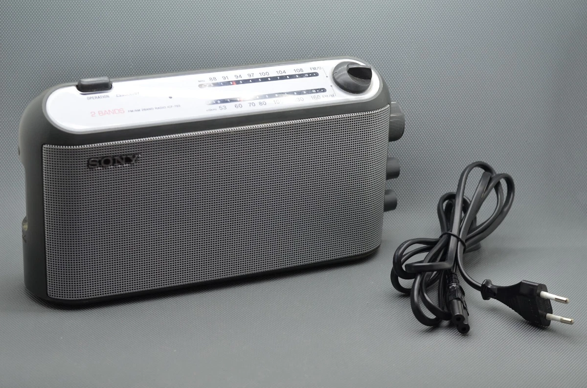 Sony ICF-703 - 2 Band FM/AM Portable Transistor Retro Radio Jahr 2000
