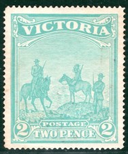Australia States VICTORIA SG375 2d(2s) BOER WAR CHARITY Mint MNH c&pound;300+ PBLUE25