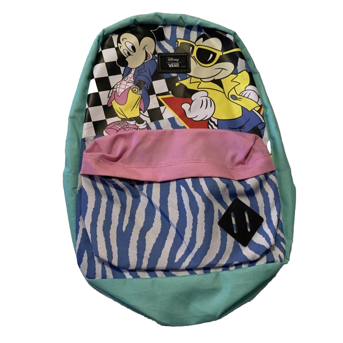 Vans Off The Wall Disney 80 s Mickey Mouse Old Skool II Backpack Bag NWT Read
