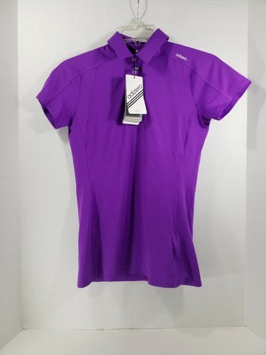 Adidas Damen Adizero Performance Kurzarm Polo Golf Shirt Lila Größe XS.  - Bild 2 von 9