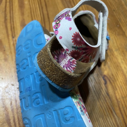 Desigual Floral Girls Buckle Sandals Kids Size 12.5 Euro 29 Made In Spain - Picture 6 of 9