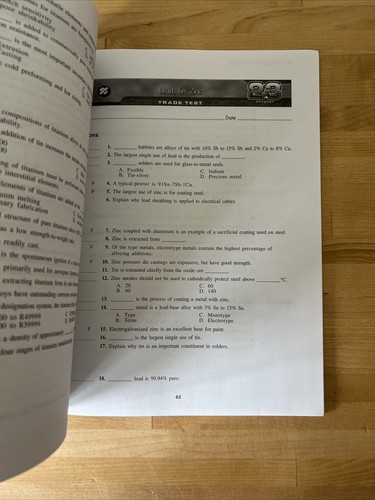 Metallurgie Vierte Ausgabe Arbeitsbuch von A. T. P. ATP Mitarbeiter SIEHE Beschreibung - Bild 8 von 17