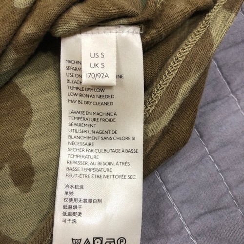 We The Free People T Shirt Women Small Green Clarity Army Camo Combo Bandana Tee - Picture 4 of 24