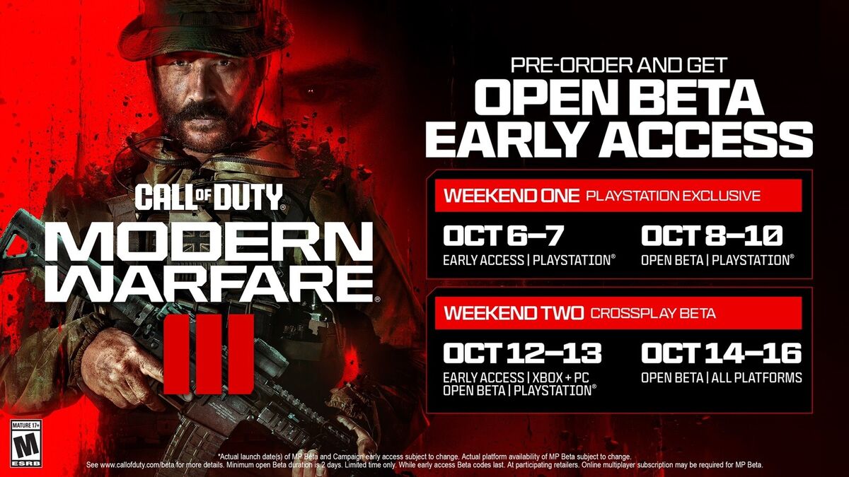 Call of Duty Modern Warfare 3 III Beta Early Access Key Code COD MW3 Region  Free