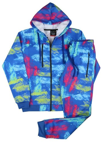 Men's Solid Jogger Tech Suit Fleece Sweatsuit SMALL TO 5XL Running Gym Jogging - 第 62/84 張圖片