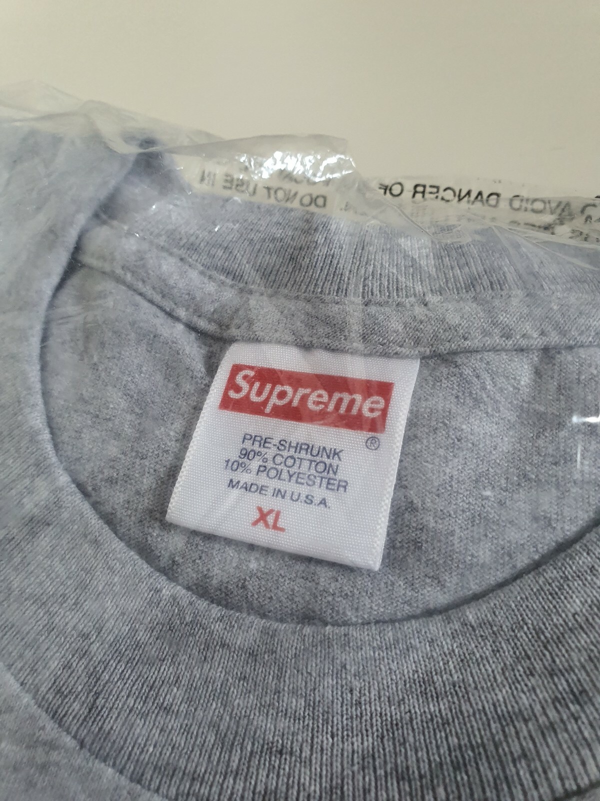 FW19 Supreme Levitation heather grey Tee XL T-shirt New Unopened Made In USA thumbnail 5