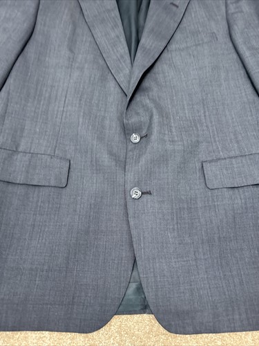 VTG John Weitz Blazer Navy Blue 2 Buttons Sport Coat Union Made See Measurements - Picture 4 of 7