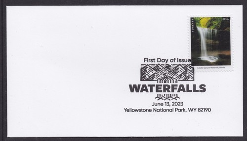US 5800 Waterfalls (set of 12) BWP FDC 2023 - Picture 12 of 14