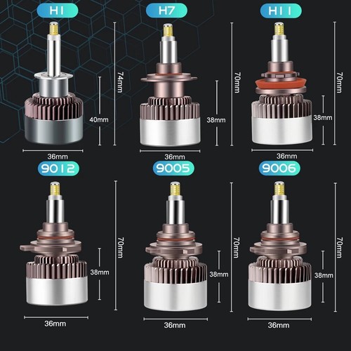 KIT FULL LED H9 6000K XENON CANBUS 360° SPECIFICO PER FARI LENTICOLARI NO ERRORI - Imagen 10 de 11