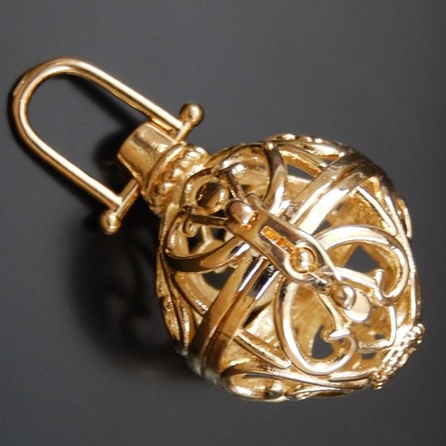 Gold zum Öffnen mexikanische Bola Glocke Harmonie Kugel Engelsrufer Medaillon Anhänger - Bild 23 von 33