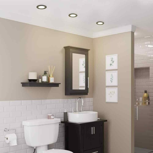 Commercial Electric Ultra Slim Integrated LED 4 in Round Adj Color, Matte Black - Picture 12 of 13