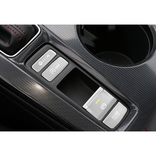 Silver Aluminum Car Central Console Gear Shift Button Trim For Honda Civic 11th - Picture 3 of 5
