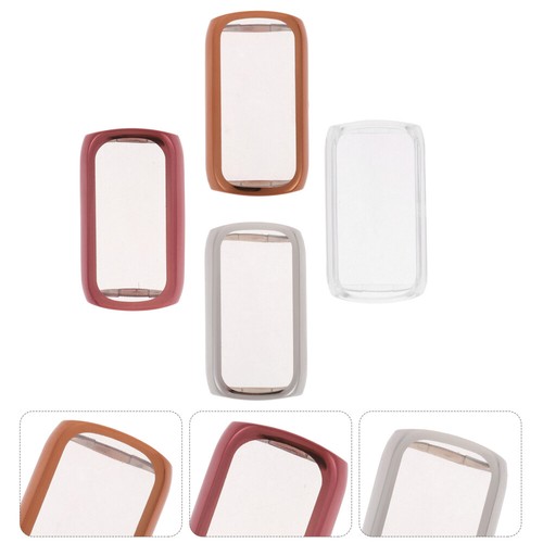  4 Pcs Soft Rubber Watch Protective Cover Replaceable Case Screen Protector