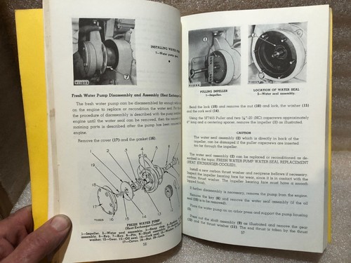 OEM Servicemen's Reference Caterpillar Diesel Engines 4-1/2" Bore Nice Insides - Picture 5 of 5