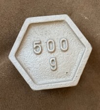 Cast Iron Hexagon Calibration Weight 500g Test Weight sand plasted and primed