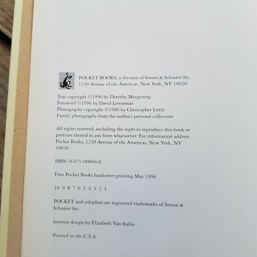 Autographed Copy Cookbook Home Cookin' with Dave Mom by Dorothy Letterman Cagle - Imagen 7 de 7
