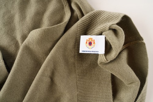 New LUIGI BORRELLI Green 100% Cashmere Knit Crewneck Pullover Sweater S (Eu 48) - Picture 5 of 8