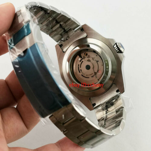 43 mm estéril esfera esmerilada cerámica cristal zafiro fecha automático para hombre reloj de pulsera - Imagen 4 de 6