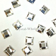 Swarovski 2400 Square Flatbacks No-Hotfix 4mm clear CRYSTAL 001  U Pick Qty