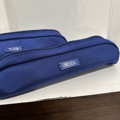 TUMI Accent Accessory Cord Pouch Atlantic Blue with Carry Loop - Picture 5 of 8