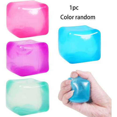 High Density Gel Ice Cube Square Decompression Vent Toy Squishy Stress Ball Sque - Picture 9 of 11