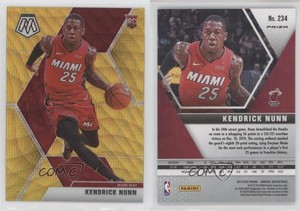 2019-20 Panini Mosaic Rookies Tmall Gold Wave Prizm Kendrick Nunn #234 Rookie RC