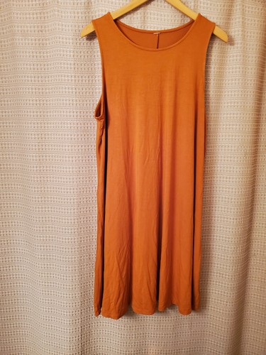 NEW Old Navy Jersey-Knit Sleeveless Swing Dress For Women Size XL Orange - Picture 4 of 4